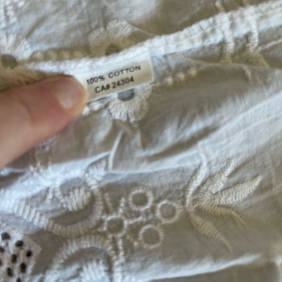 Victoriana White Cotton Lace Robe Size Small - Picture 9 of 13